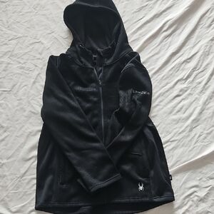 Spyder Black Full-Zip Hoodie